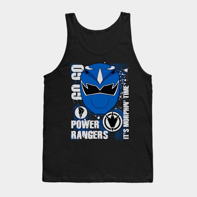 It's Morphin' Time Blue Ranger, Dino Thunder Tank Top by CRD Branding